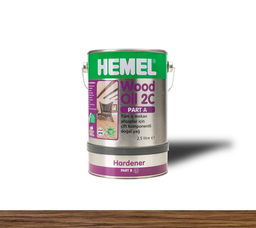 Hemel Wood Oil 2C Dark Oak - Renkli Parke & Mobilya Yağı
