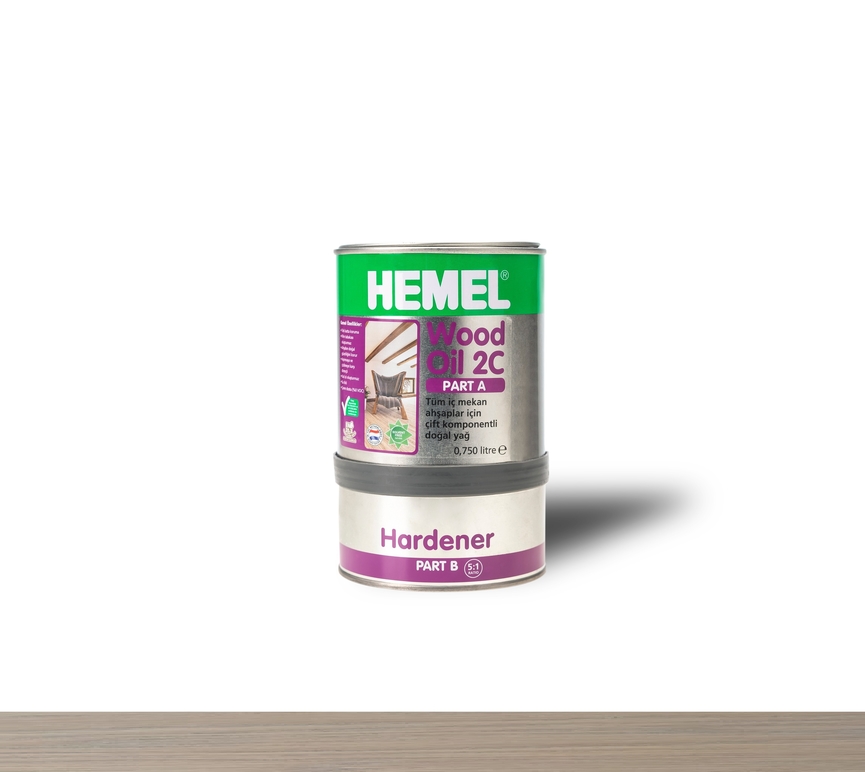 Hemel Wood Oil 2C Light Grey - Renkli Parke & Mobilya Yağı