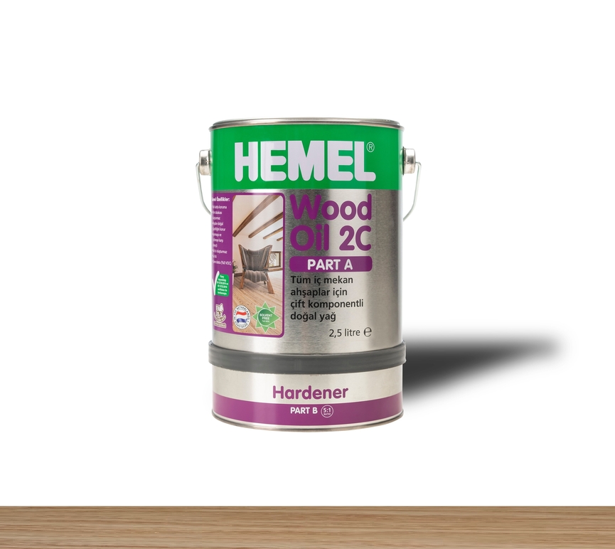 Hemel Wood Oil 2C Clear - Şeffaf Parke & Mobilya Yağı
