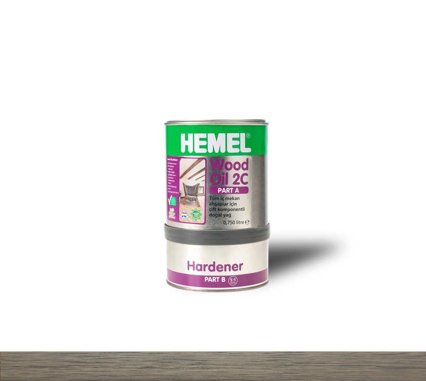 Hemel Wood Oil 2C Slate Grey - Ahşap Yağ